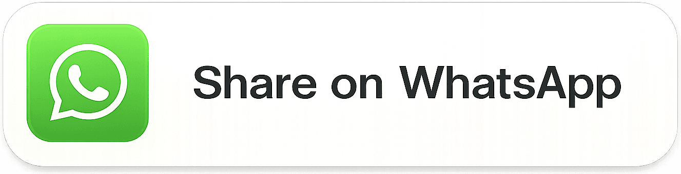 Share sheet: WhatsApp and other apps.